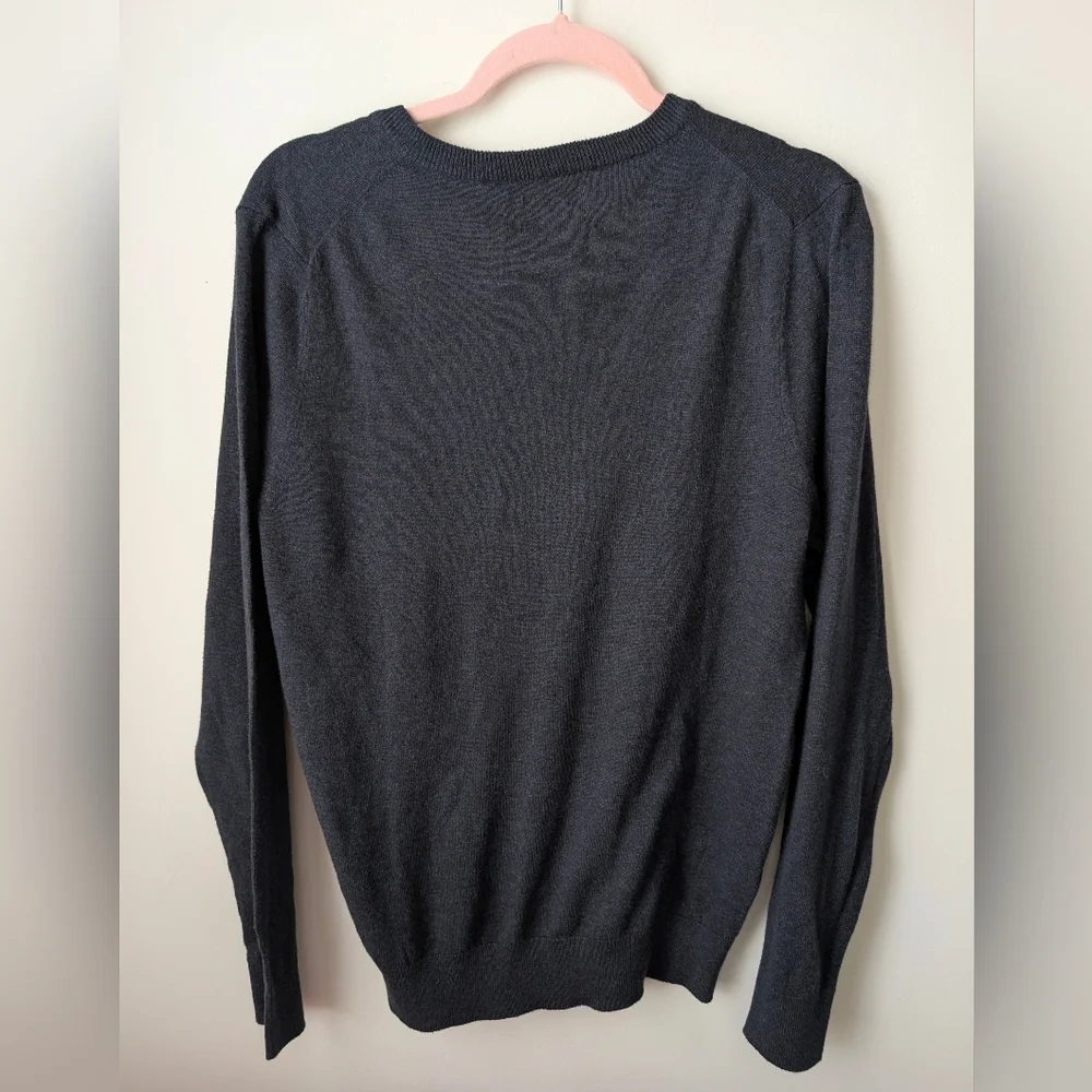 Croft & Barrow The Easy Care V-neck Sweater In Classic Navy Size Small NEW
